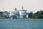 big boats near Helsinki